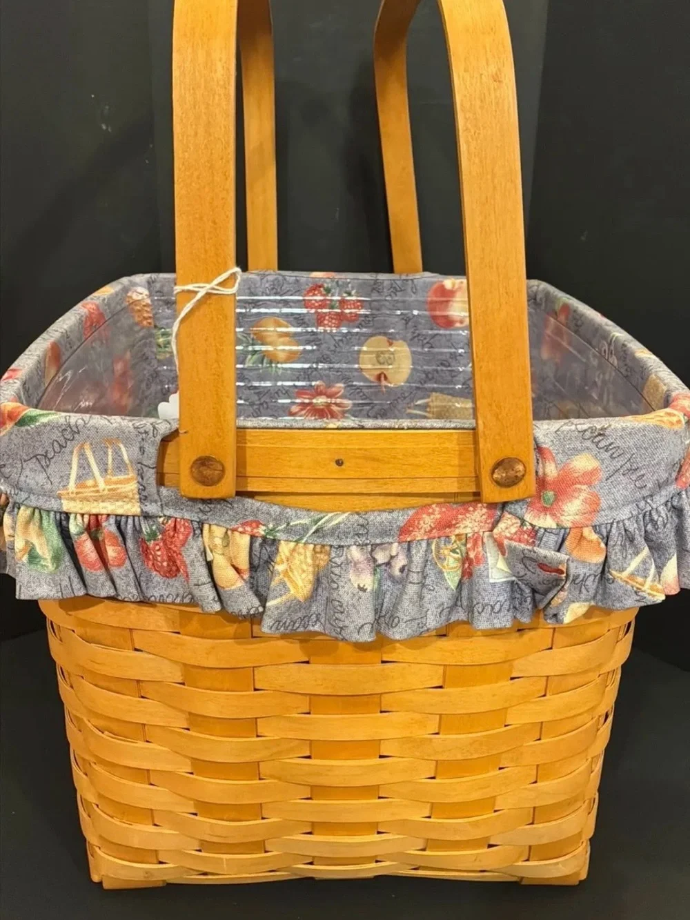 Vintage Longaberger Grandma Bonnies 2 Pie Basket